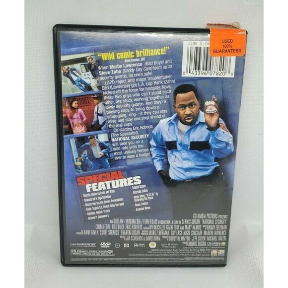 National Security DVD 2003 Full Screen Martin Lawrence Steve Zahn No Scratches - Picture 3 of 10
